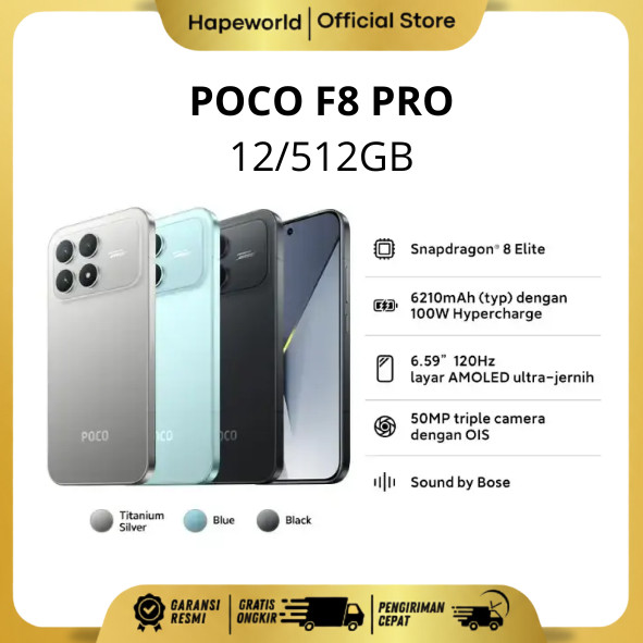 POCO F8 PRO 12/512GB - GARANSI RESMI