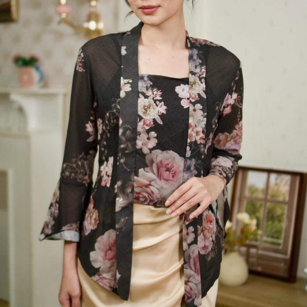 Flash Sale Sandhayu - (Chiffon) Casual Kebaya Kutubaru Motif
