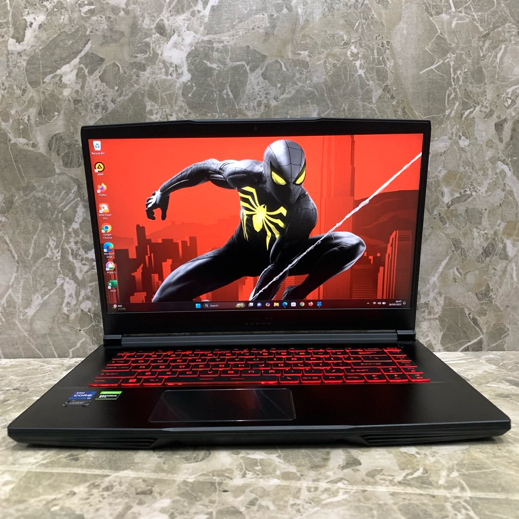 Laptop Gaming MSI THIN GF63 intel i7-11800H RAM 16 GB/SSD 512 GB Nvidia GTX 1650 15”FHD IPS nominus