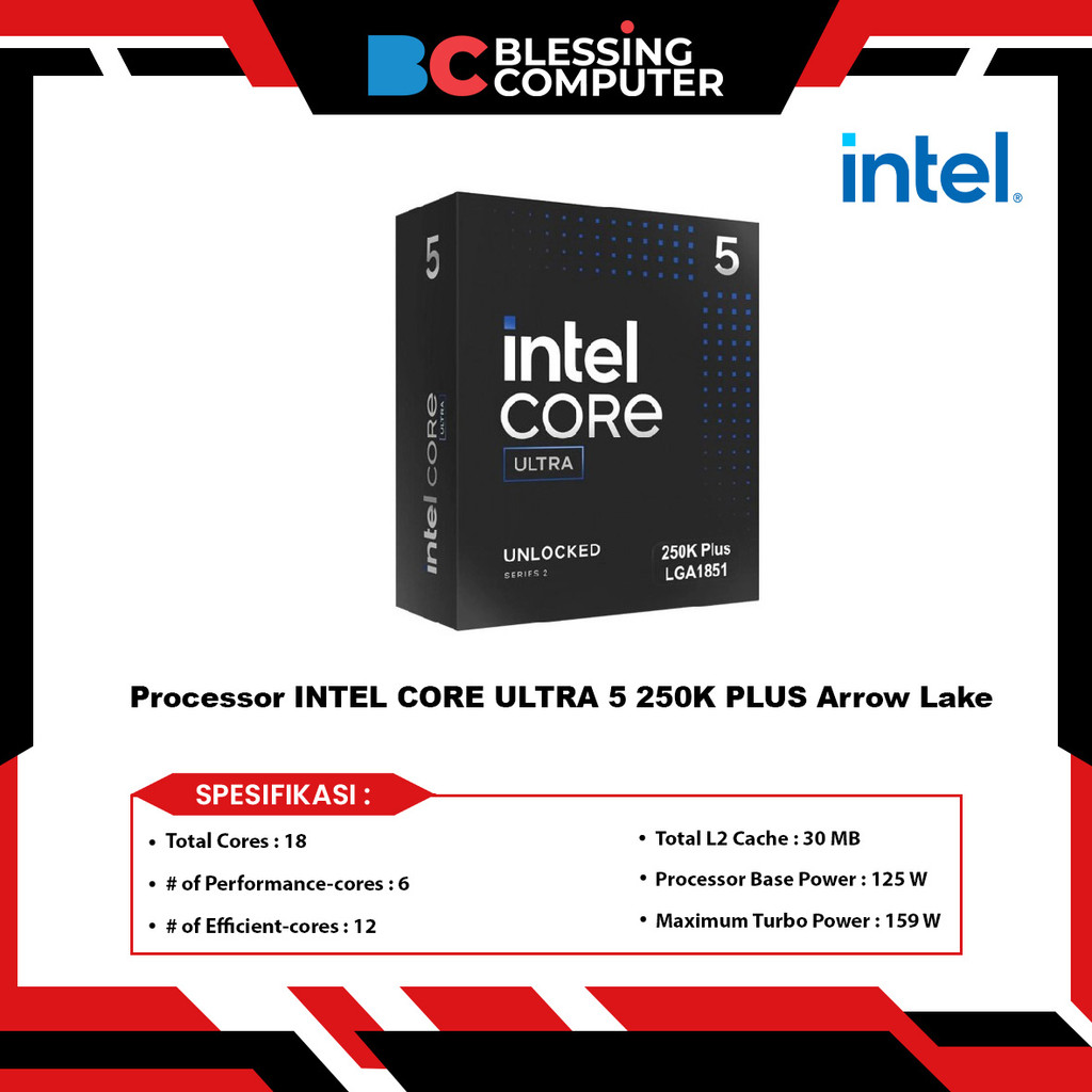 Jual Processor INTEL CORE ULTRA 5 250K PLUS Arrow Lake | Shopee Indonesia