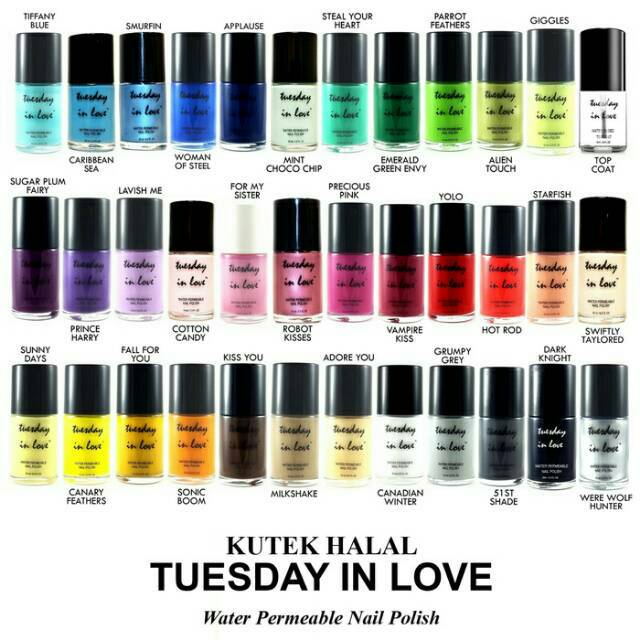 Jual Tuesday in Love Nail Polish (Kutek Halal) | Shopee Indonesia