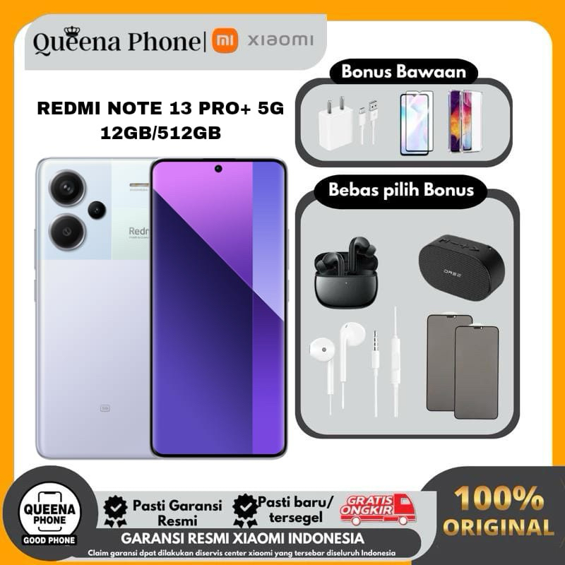 REDMI NOTE 13 RO+ 5G RAM 8/256GB ORIGINAL GARANSI RESMI XIAOMI INDONESIA