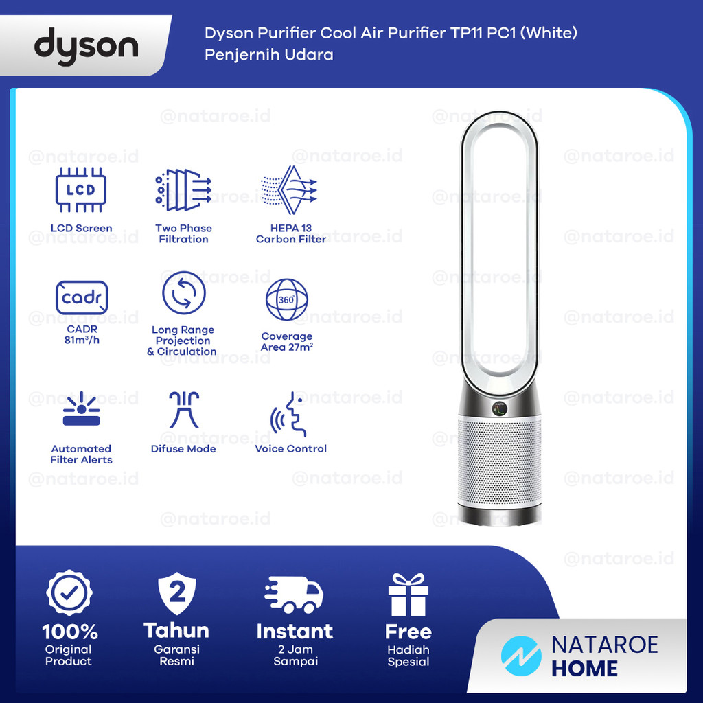 Jual Dyson Purifier Cool Air Purifier TP11 PC1 (White) - Penjernih Udara | Shopee Indonesia