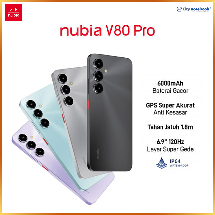 ZTE Nubia V80 Max - 6/8+128 | 6.9inc 120Hz | 6000mAh | Garansi Resmi