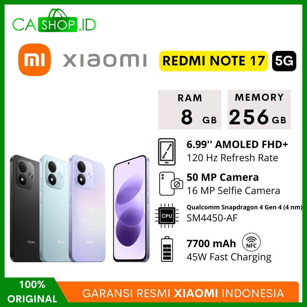Xiaomi Redmi Note 17 5G 8/256GB + 6/128GB - New Original Garansi Resmi