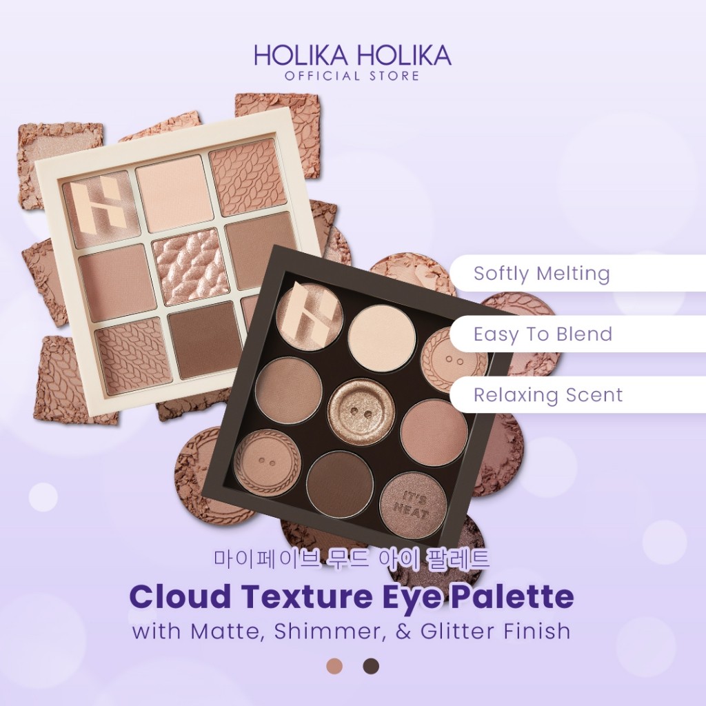 TERLARIS Holika Holika My Fave Mood Eye Palette (It's Neat Collection) | Eyeshadow Mata Aneka Warna