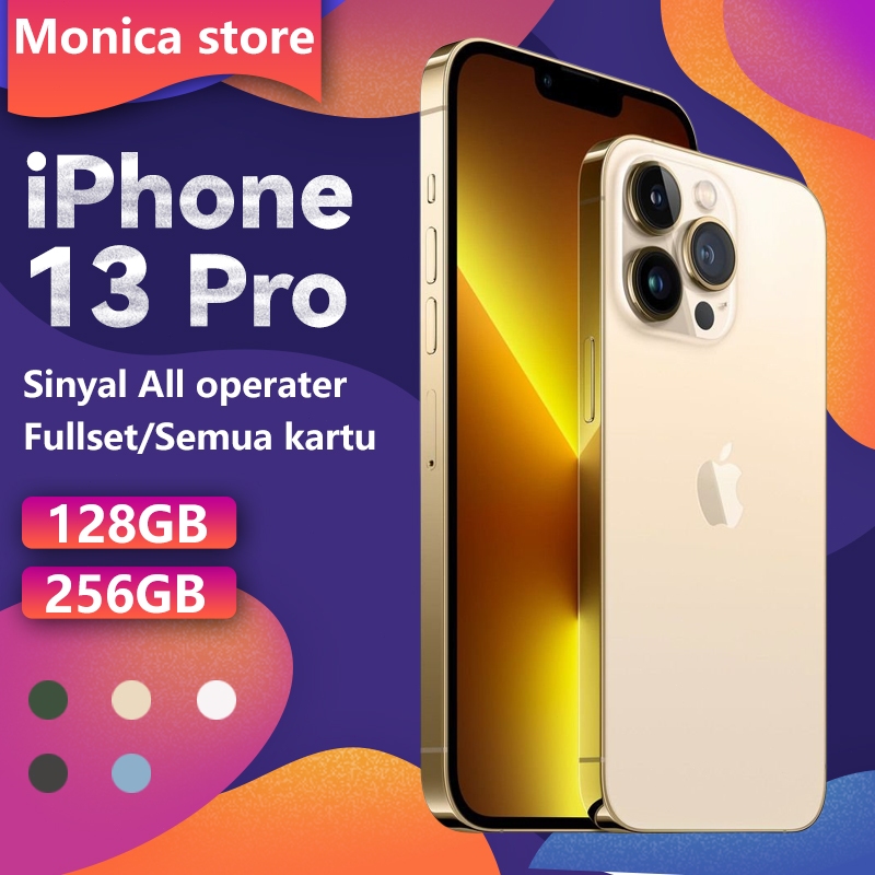 iPhone 13 PRO 256GB 128GB SECOND All SIM 100% ORI FULLSET MULUS 3U GREEN Sinyal All operater PHONE13pro