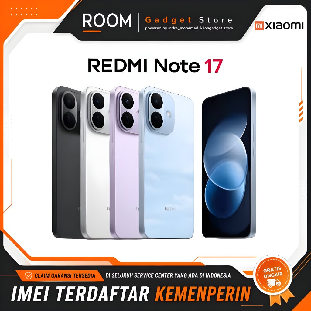 Xiaomi Redmi Note 17 4G 6/128GB & 6/256GB Garansi Resmi