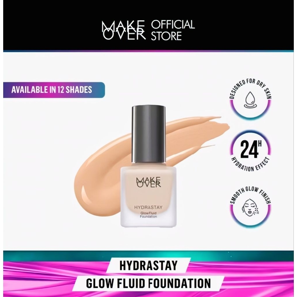 MAKE OVER HYDRASTAY GLOW FLUID FOUNDATION