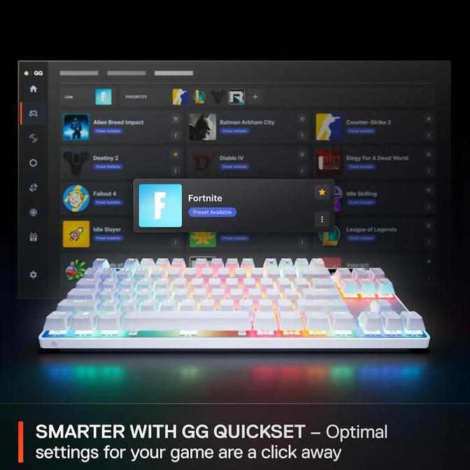 Steelseries Apex Pro TKL Gen 3 Rapid Tap SOCD OmniPoint 3.0 Switch Gaming Keyboard Tenkeyless Steel Series (TERBAIK) (TERBARU) (TERMURAH)