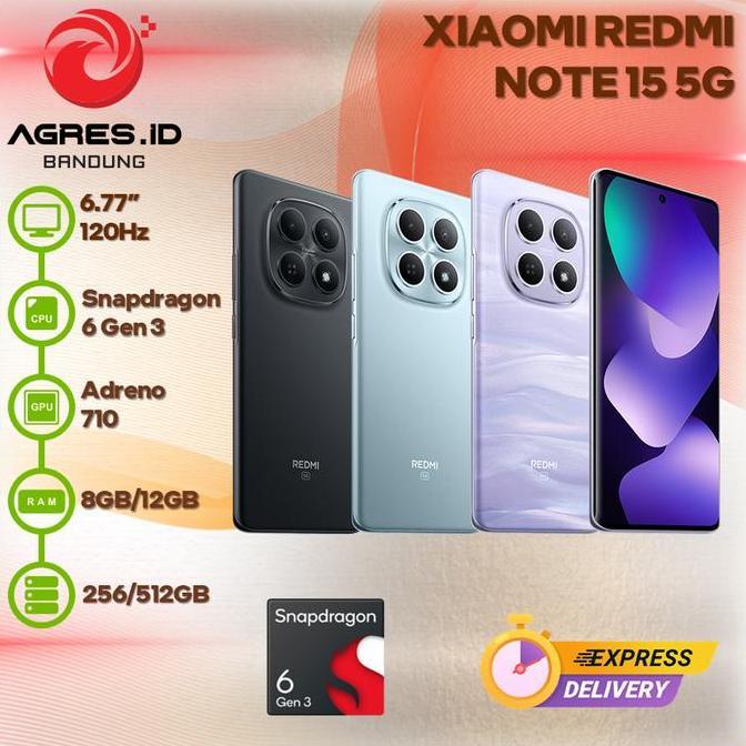 Xiaomi Redmi Note 15 5G 8Gb/12Gb 256Gb/512Gb Garansi Resmi Indonesia
