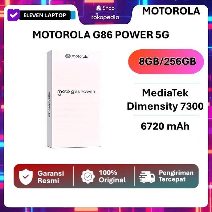 Moto G86 Power 5G 8/256GB - Dimensity7400 - 6720mAh - 6.67" pOLED 1.5K 120Hz - MIL810H IP68/69 GG7i - 50MP LYT600 MotoAI - All 4K30fps - 32MPSelfie - Dolby Stereo - BonusCharger33W
