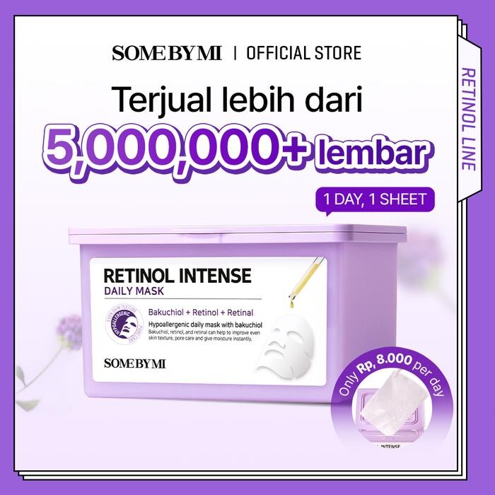 SALE - SOME BY MI DAILY MASK (RETINOL/GLUTATHIONE) - Retinol Daily Mask