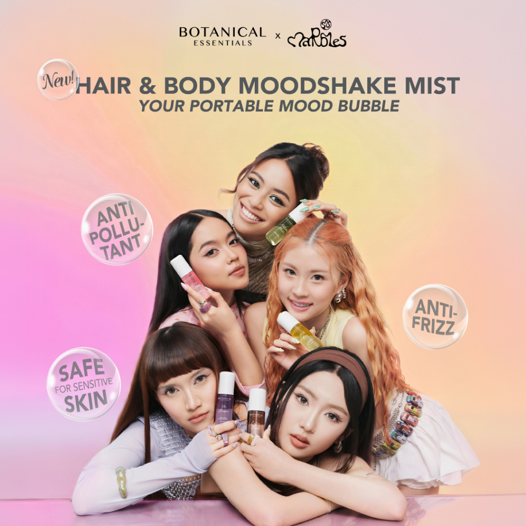 [NEW LAUNCH] Botanical Essentials - Hair & Body Moodshake Mist [55mL] | Parfum Pewangi Rambut Badan - Anti Frizz Anti Pollution Anti Odor Anti Stain Wangi Tahan Lama