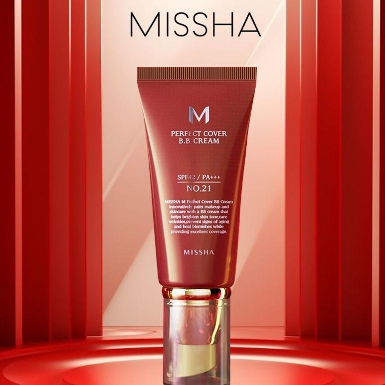 Missha M Perfect Cover BB Cream SPF42 PA+++ 50ml | High Coverage Foundation untuk Semua Kulit
