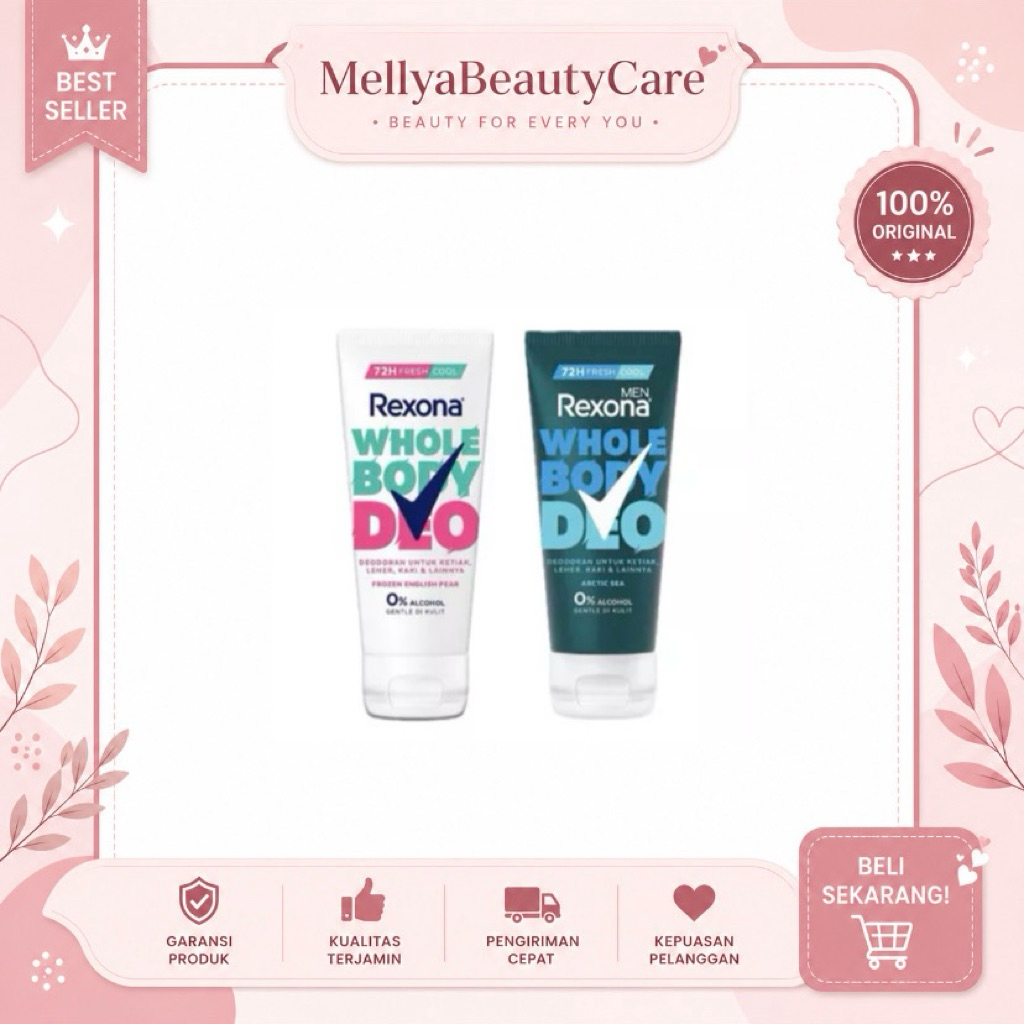 Jual Rexona Whole Body Deo 0% Alcohol 50ml - Frozen English Pear / Arctic Sea (Men) | Shopee Indonesia