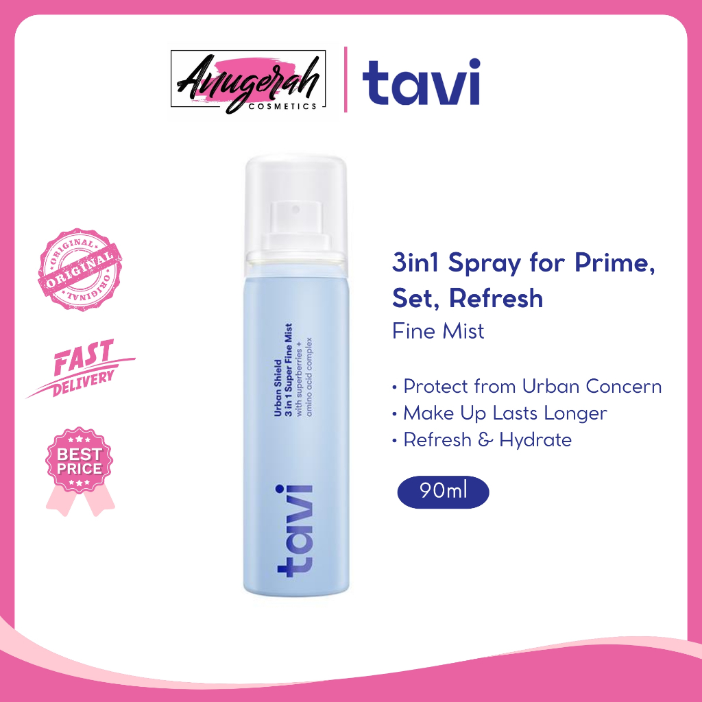TAVI Urban Shield 3 in 1 Super Fine Mist 90 ml - Setting Spray