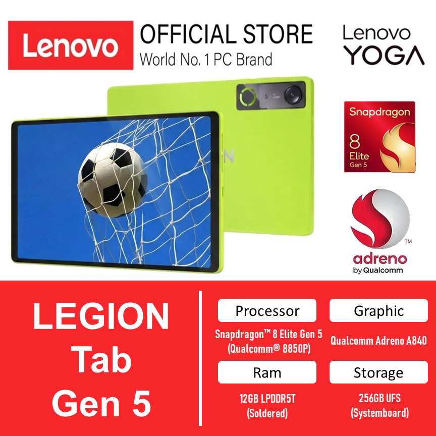 Jual Lenovo Legion Tab Gen 5 Fifa World Cup Edition 8.8 Inch Snapdragon 8 Elite Gen 5 Ram 12GB 256GB 1 Tahun ADP | Shopee Indonesia