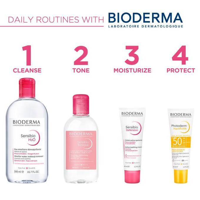 Bioderma Sensibio H2O 500Ml Bundle Reguler + Pump - Micellar Water Untuk Semua Jenis Kulit / Kulit Sensitif