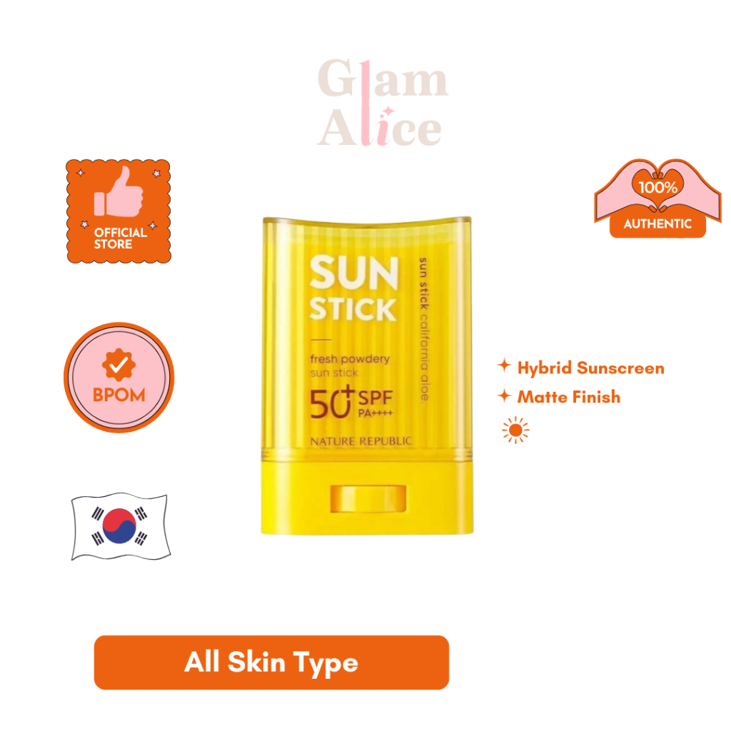 NATURE REPUBLIC California Aloe Fresh Powdery Sun stick SPF50+ UVA+UVB Protection 24g