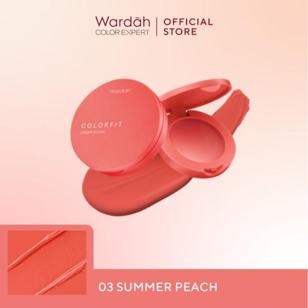 Wardah Colorfit Cream Blush Summer Peach