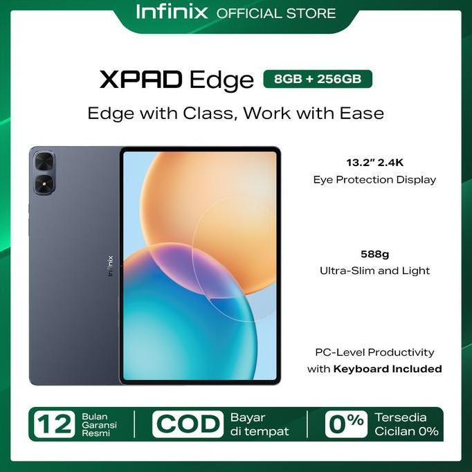 Infinix XPAD Edge 8/256GB - Qualcomm SD685 - 13.2" 2.4K 60Hz - 8000 mAh - 4G LTE