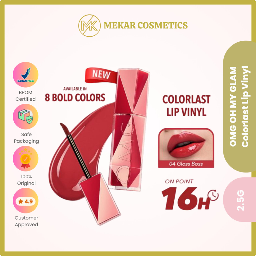 OMG OH MY GLAM Colorlast Lip Vinyl