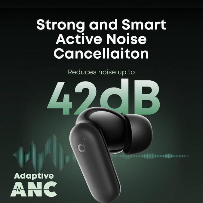ANKER Soundcore R50i NC TWS Earphone Bluetooth Noise Cancellation Earbuds for Gaming Anti Latency Water Resistant