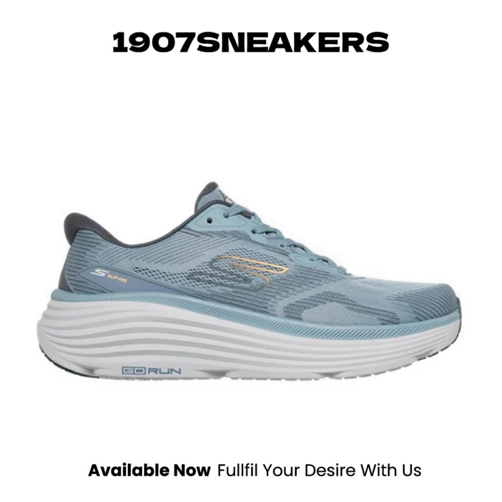 Sepatu Lari Pria Skechers Slip-Ins Max Cushioning Endeavour - Silver SKE220607SLT