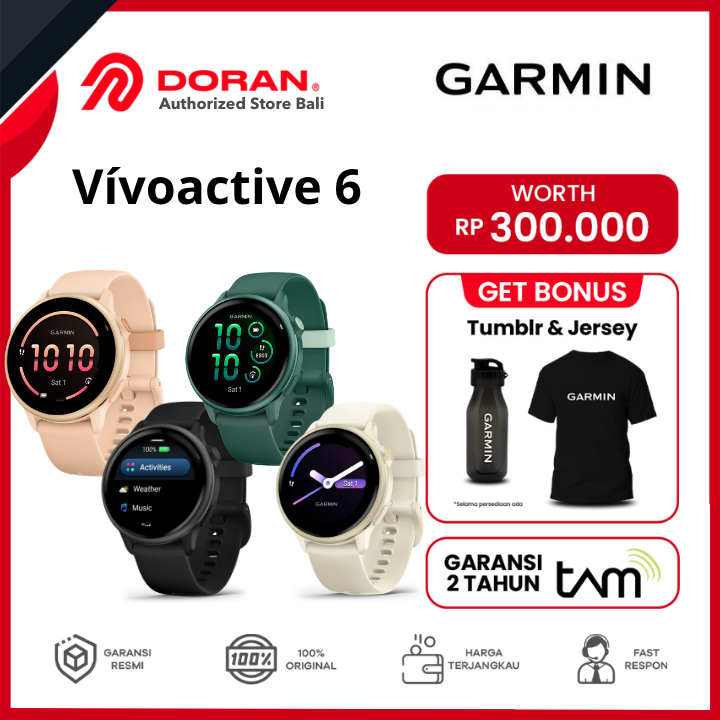 Garmin Vivoactive 6 GPS Smartwatch - Garansi Resmi TAM