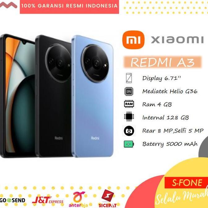 Xiaomi Redmi A3 4/128 GB Garansi Resmi