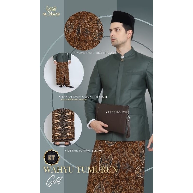 Jual sarung batik AlHazmi kudusan edisi Wahyu Tumurun dan Saweg kombinasi Tulis (KT) | Shopee Indonesia