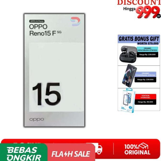 [Bestprice] Digitalisme x Streaming OPPO Reno 15F 5G | RAM 8GB 12GB | ROM 256GB | Garansi Resmi