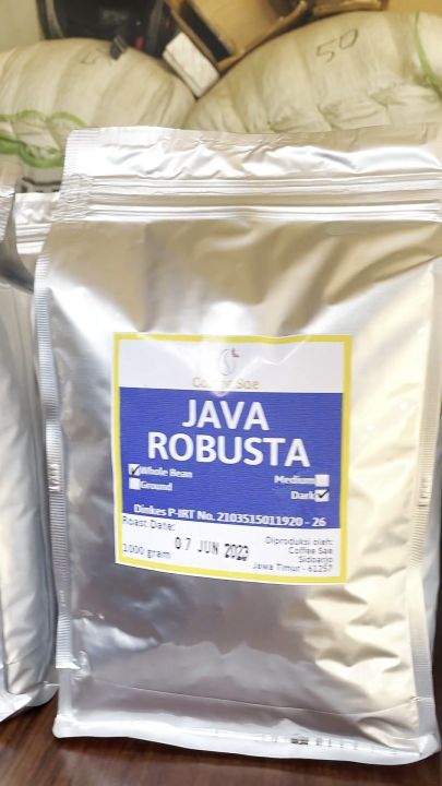 KOPI ROBUSTA 1kg Biji Atau Bubuk Kopi Java Robusta Original 1 kg | Lazada Indonesia