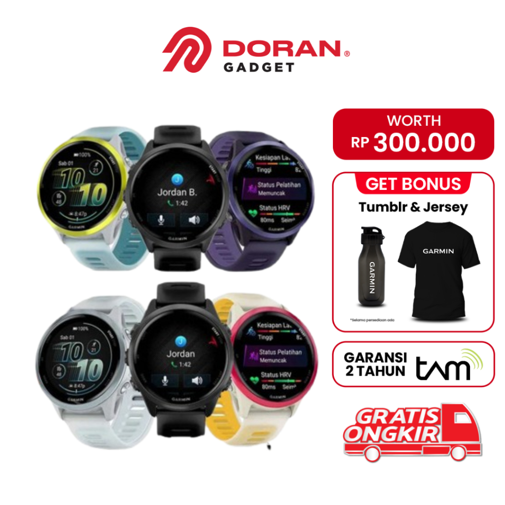 Garmin Forerunner 570 47mm | Garmin Forerunner 570 42mm  - Garansi TAM 2 Tahun