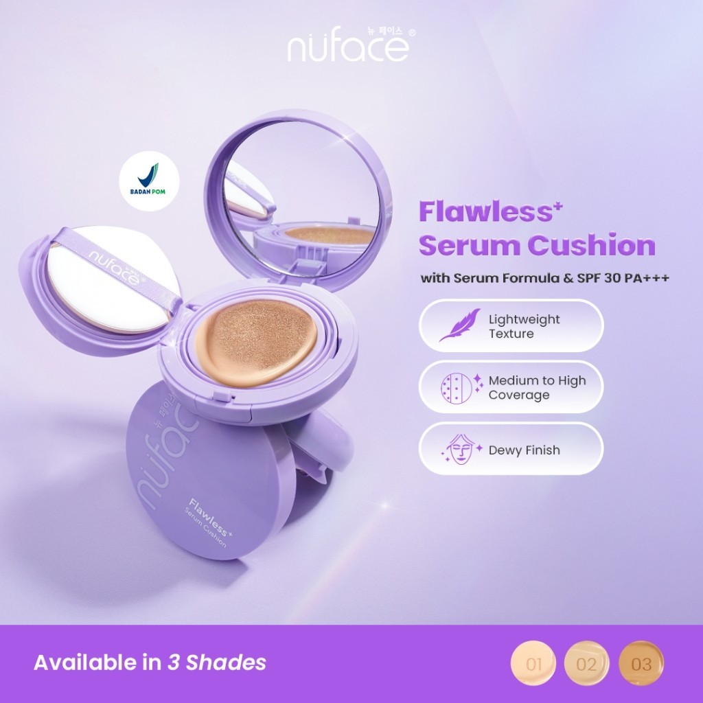 NuFace Flawless+ Serum Cushion with SPF 30 PA+++ (Medium to High Coverage) re-start store