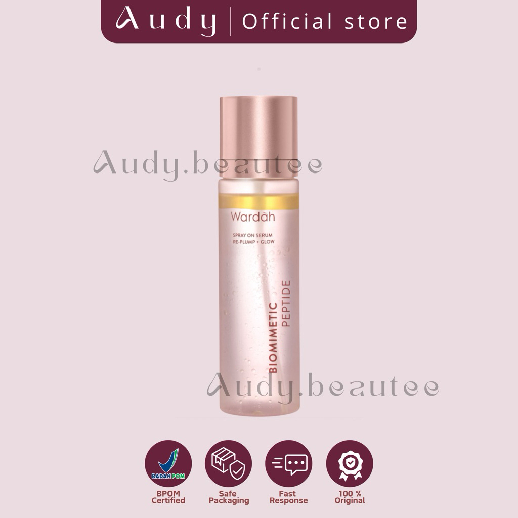 AUDYBEAUTEE - WARDAH Serum Spray - Instant Glowing First Spray Serum - Spray On Serum 105 ml - Kulit lebih glowing dan kenyal, Pendukung Make Up