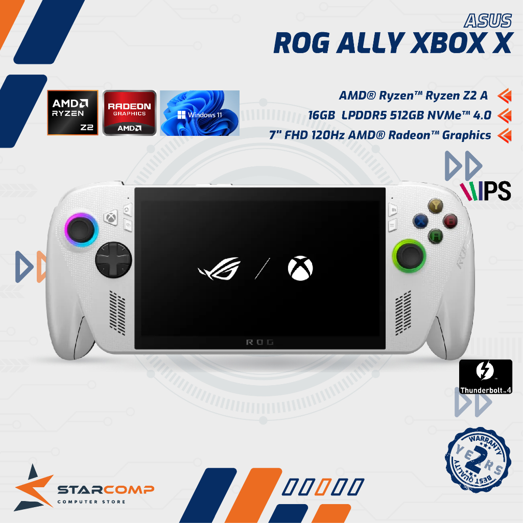 ASUS ROG XBox Ally RC73YA AMD Ryzen Z2 A 16GB SSD 512GB 7" FHD IPS 120Hz Gaming Garansi Resmi