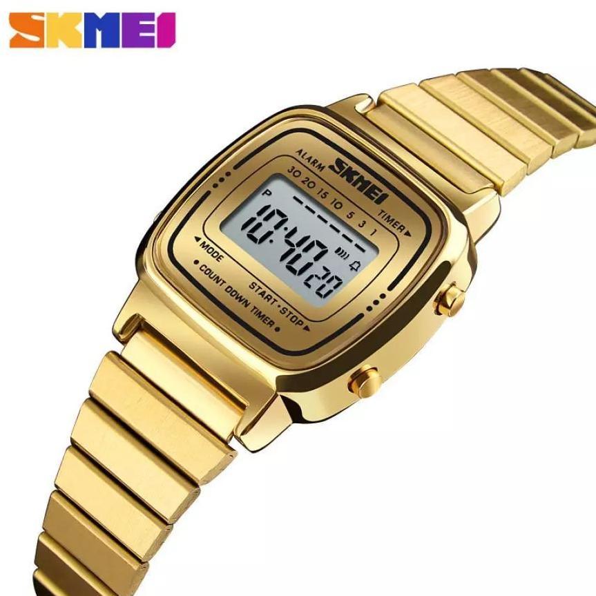 RECOMMENDED SKMEI 1252 / 1901 JAM TANGAN WANITA DIGITAL TALI STAINLESS WATCHKITE WKOS