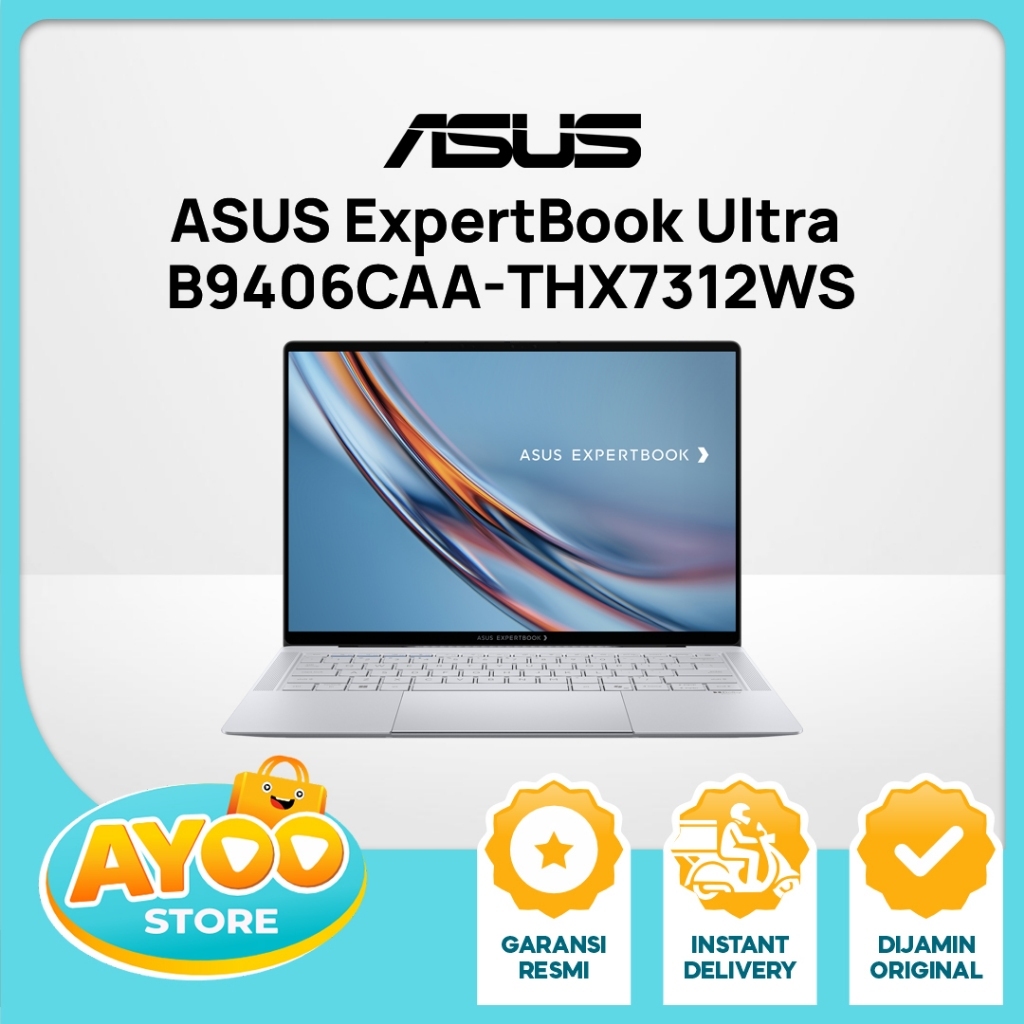 ASUS Expertbook Ultra B9406CAA THX7312WS (Intel Core Ultra X7-358H/32GB/1TB SSD/14 Inch WQXGA + OLED Touch/Windows 11 Home) - Morn Grey