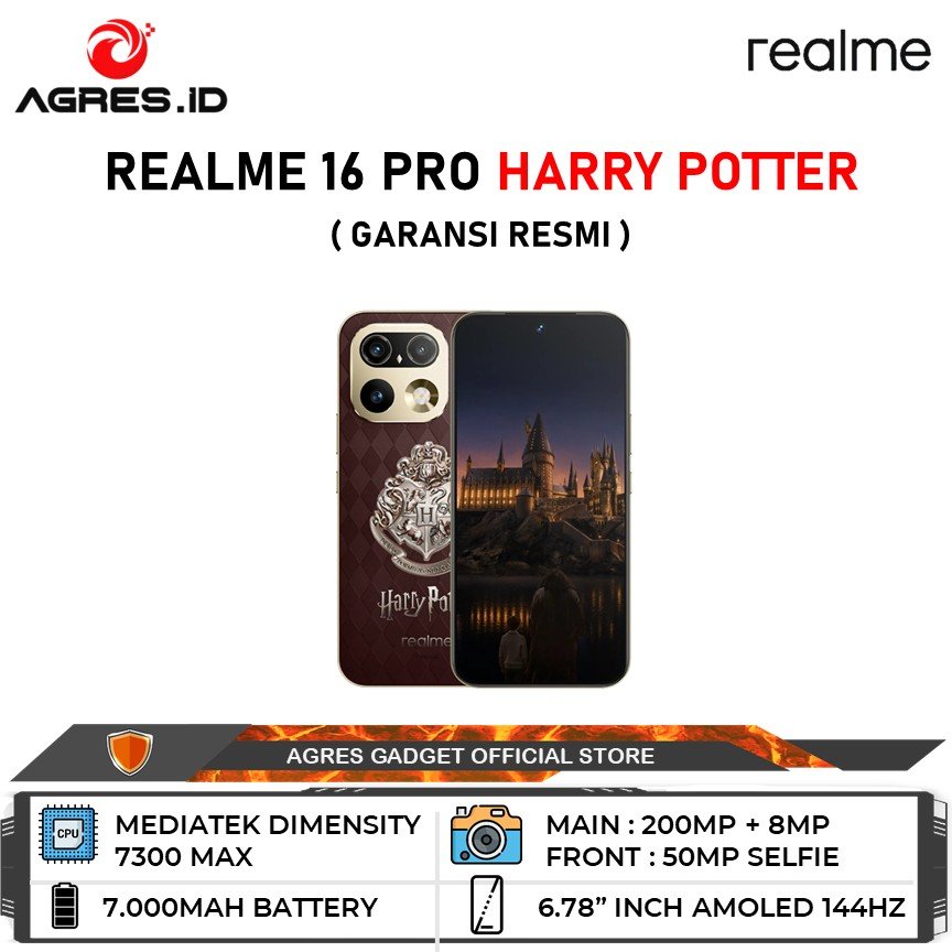Jual Realme 16 Pro 5G Harry Potter Edition 12GB/256GB Garansi Resmi | Shopee Indonesia