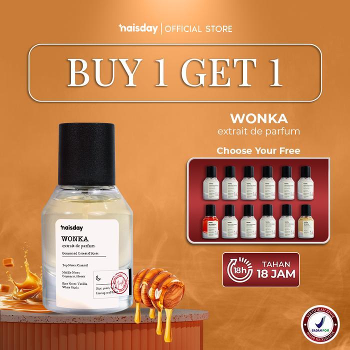 Buy 1 Get 1 Naisday Extrait De Parfum Wonka Parfum Laki-Laki Wanita Unisex Extra Long Lasting Minyak