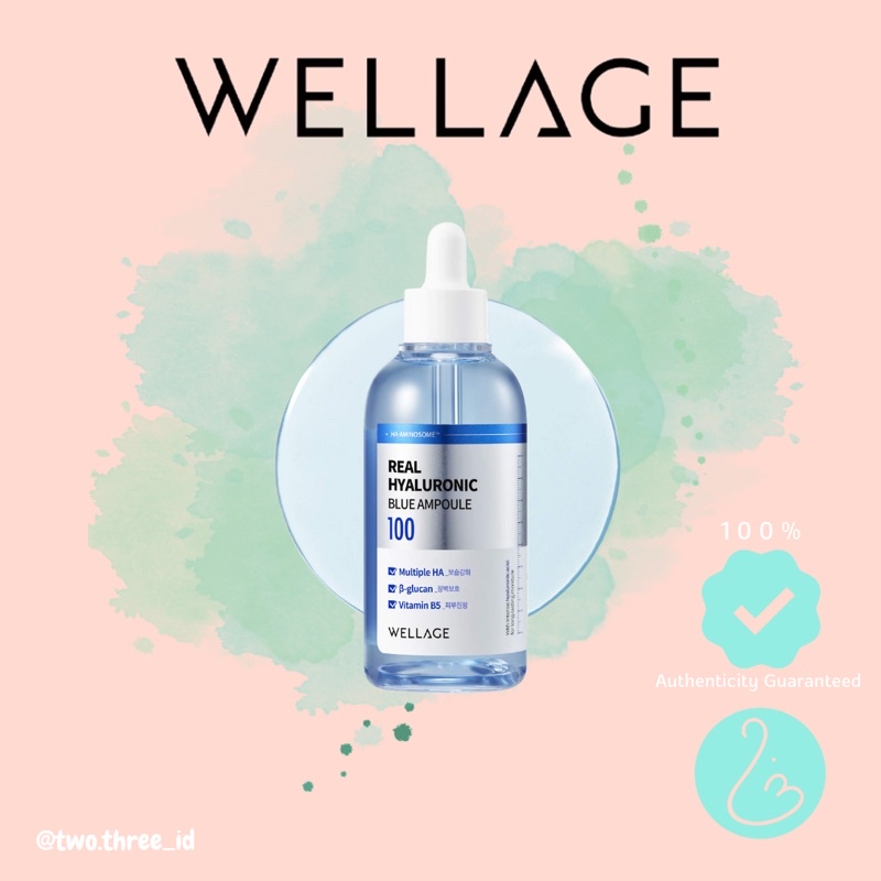 Jual WELLAGE Real Hyaluronic Blue 100 Ampoule | Shopee Indonesia