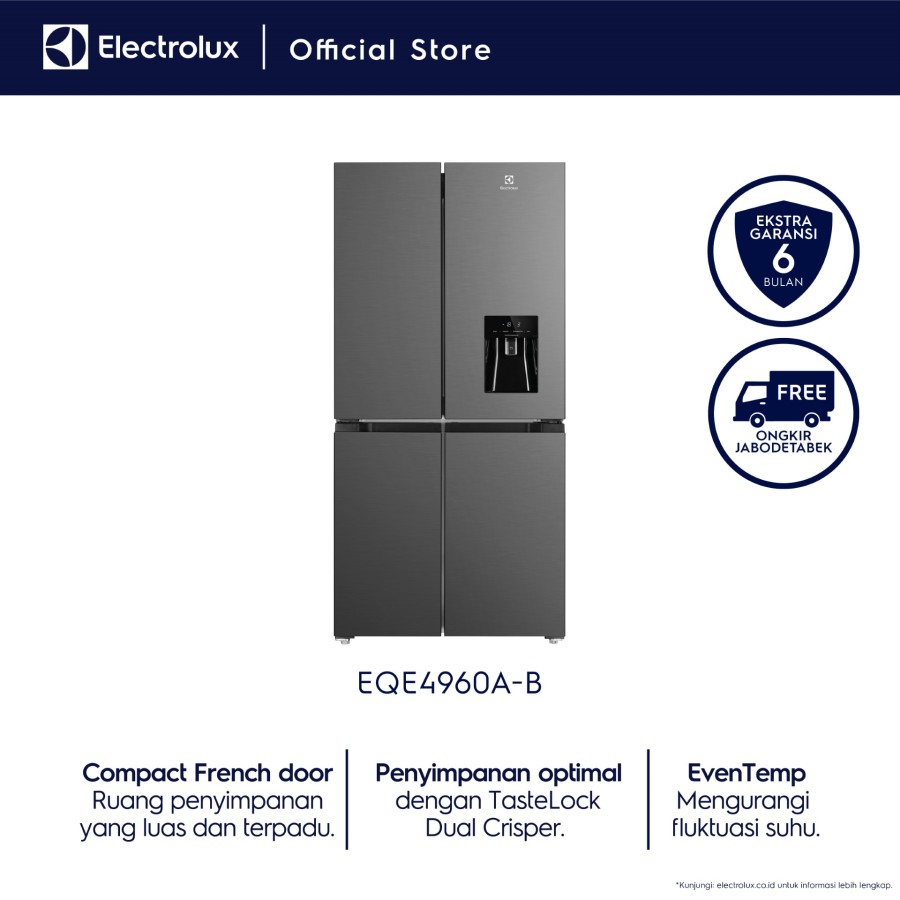 Kulkas ELECTROLUX EQE4960A-B / EQE 4960A-B / EQE4960 A-B - JAKARTA