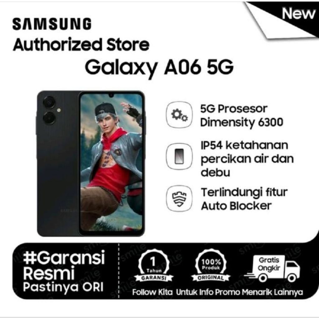 Samsung Galaxy A06 5G 6/128GB Garansi Resmi