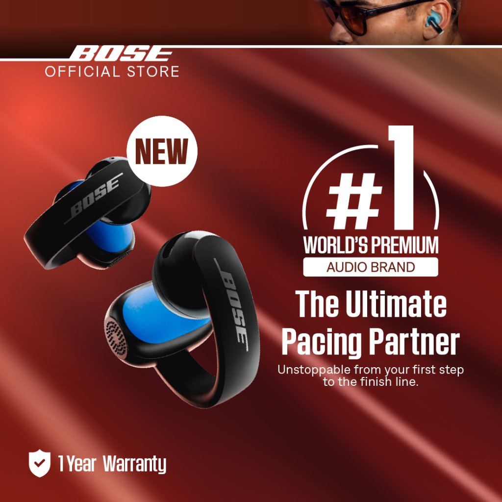Jual Bose Sport Open Earbuds Open Ear Bluetooth Wireless Earclip Earphone TWS Olahraga Lari Gym IP54 Tahan Keringat dan Debu Baterai 7 Jam Multipoint Wireless Charging Case | Shopee Indonesia