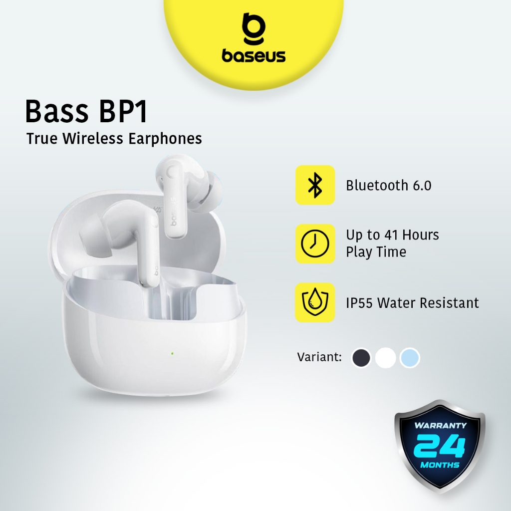 Baseus Bass BP1 NC Hybrid Active Noise Cancelling Wireless Earbuds