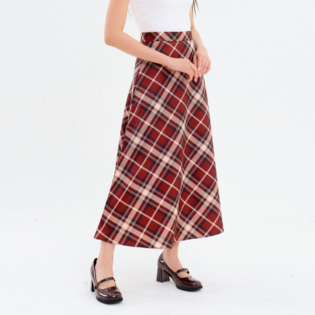 Loony - Skylar Skirt Red Plaid - Skirt