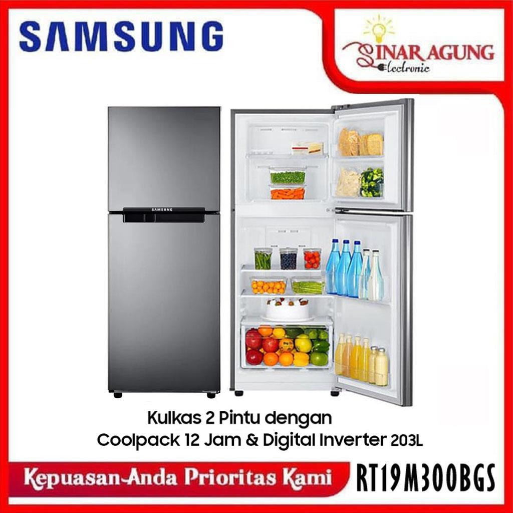 [KHUSUS PENGIRIMAN JABODEBEK*] SAMSUNG Kulkas 2 Pintu [203L] RT19M300BGS / SE - Silver