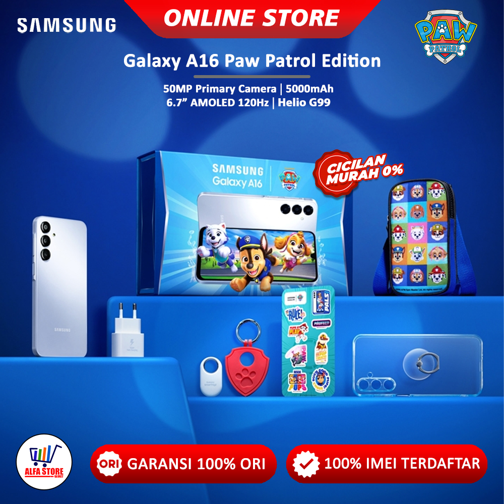 Samsung Galaxy A16 4G RAM 8/128GB RAM 8/256GB PAW PATROL Edition Garansi Resmi